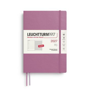 Щотижневик з нотатками Leuchtturm1917 Medium (A5) м'яка обкл., 2027 Dusty Rose
