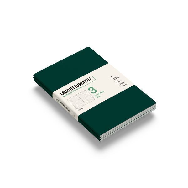 БлокнотиБлокнот Leuchtturm1917, Jottbook Pur, Medium, Forest Green, 3 шт, крапка придбати
