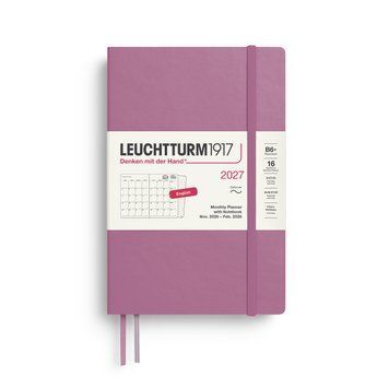 Щомісячник з нотатником Leuchtturm1917 Paperback (B6+) м'яка обкл., 2027 Dusty Rose