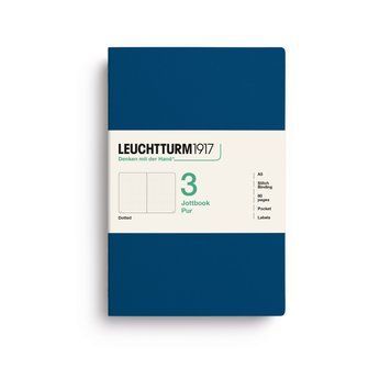 БлокнотиБлокнот Leuchtturm1917, Jottbook Pur, Medium, Indigo, 3 шт, крапка придбати