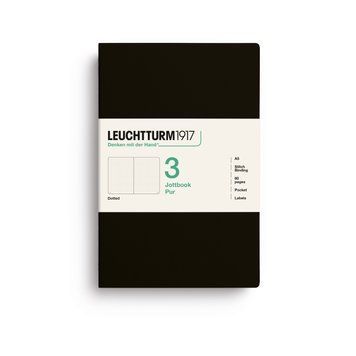 БлокнотиБлокнот Leuchtturm1917, Jottbook Pur, Medium, Black, 3 шт, крапка придбати