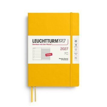 Щотижневик з нотатками Leuchtturm1917 Medium (A5) м'яка обкл., 2027 Sunflower