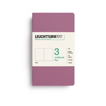 БлокнотиБлокнот Leuchtturm1917, Jottbook Pur, Pocket, Dusty Rose, 3 шт, чисті аркуші придбати