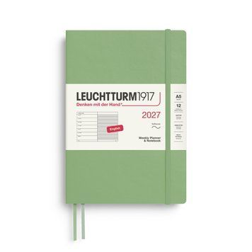 Щотижневик з нотатками Leuchtturm1917 Medium (A5) м'яка обкл., 2027 Sage