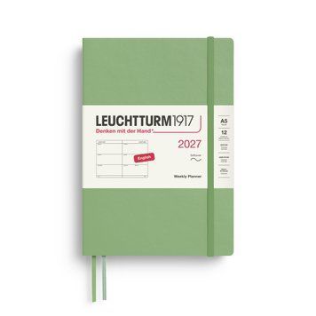 Щотижневик Leuchtturm1917 Medium (A5) м'яка обкл., 2027 Sage