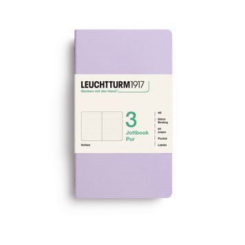 БлокнотиБлокнот Leuchtturm1917, Jottbook Pur, Pocket, Lilac, 3 шт, крапка придбати