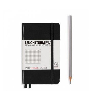 БлокнотиБлокнот Leuchtturm1917 Кишеньковий, чорний, клітинка придбати