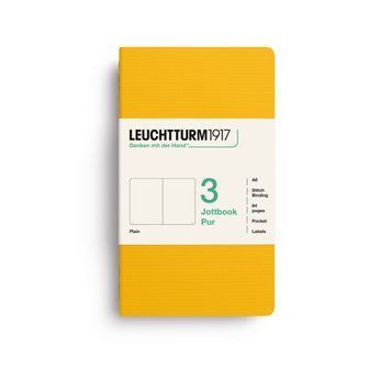 БлокнотиБлокнот Leuchtturm1917, Jottbook Pur, Pocket, Sunflower, 3 шт, чисті аркуші придбати
