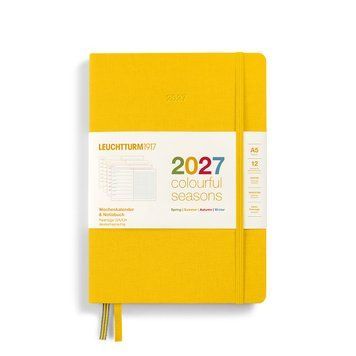 Щотижневик з нотатками Leuchtturm1917 Colourful Seasons, Medium (A5) 2027 Summer-Yellow (крапка)