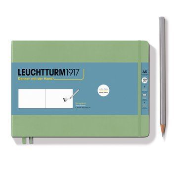 Скетчбук Leuchtturm1917, Medium Landscape, 150 г/м.кв., Sage
