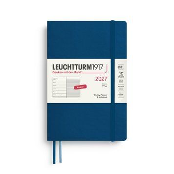 Щотижневик з нотатками Leuchtturm1917 Paperback (B6+) м'яка обкл., 2027 Indigo